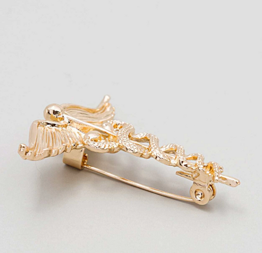 Broche Caduceu de Hermes