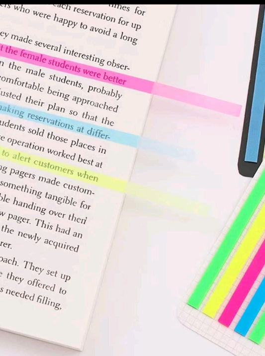 Marcadores adesivos para livros