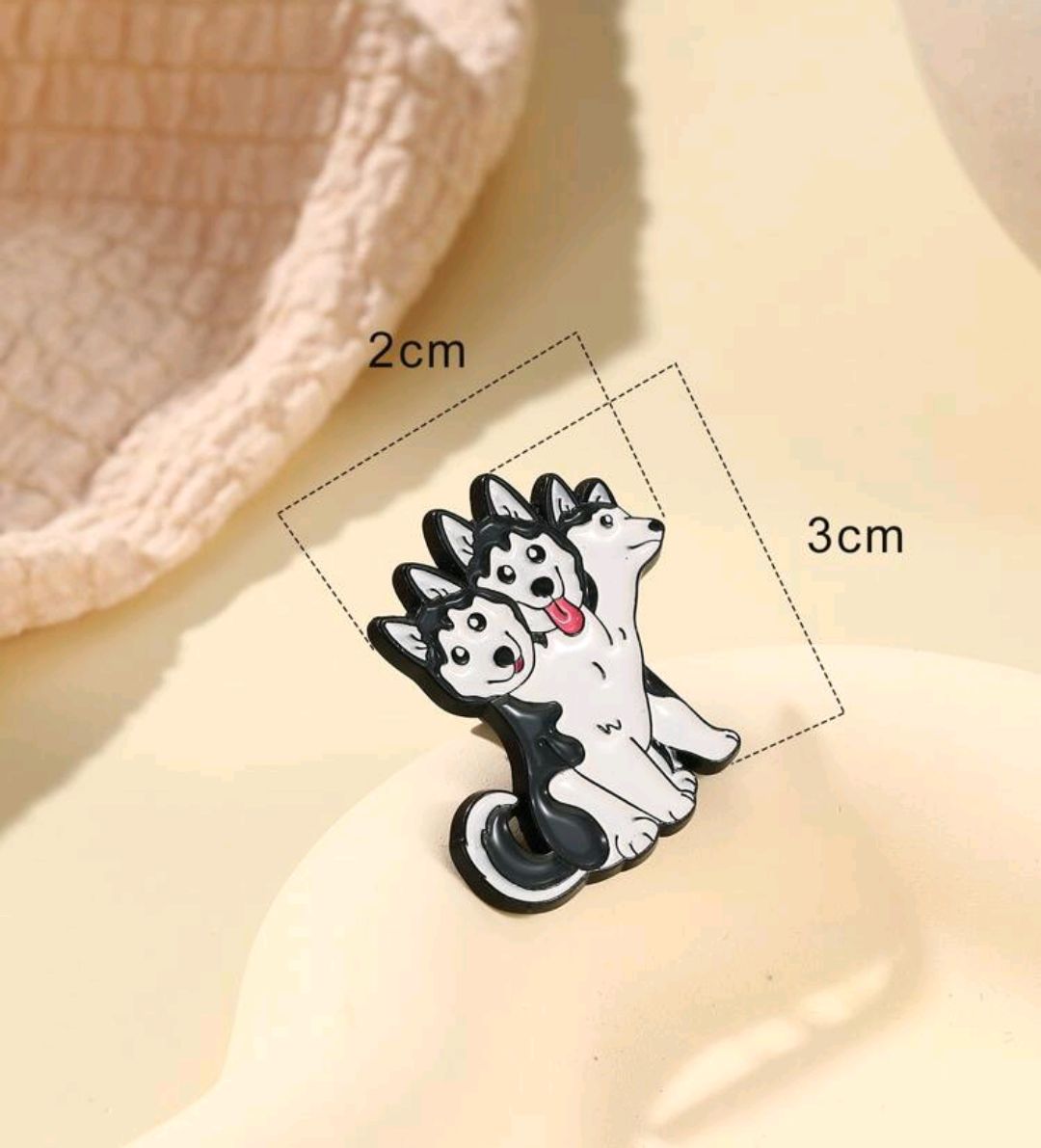 PIN Cérbero Cão de 3 cabeças - Broche fofo