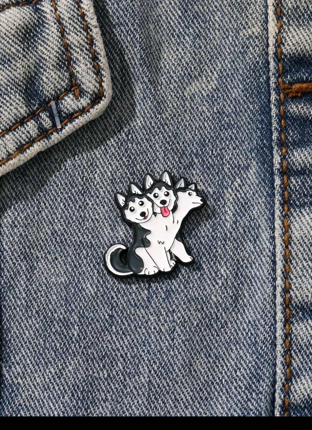 PIN Cérbero Cão de 3 cabeças - Broche fofo